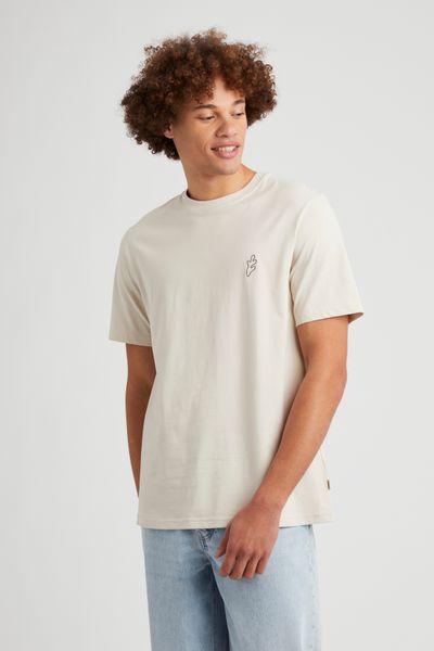T-shirt broderie poitrine