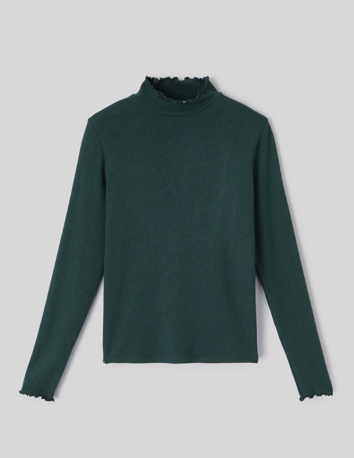 T-shirt col montant uni