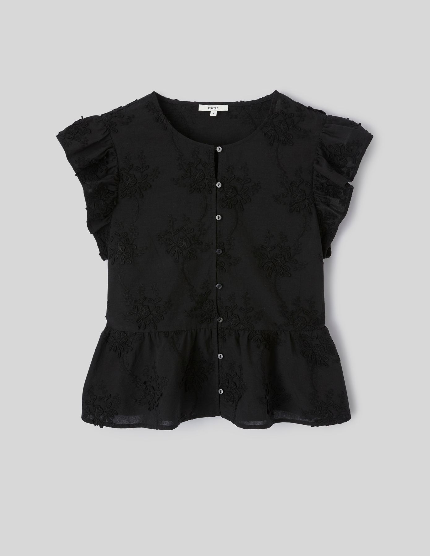 Blouse &agrave; volants