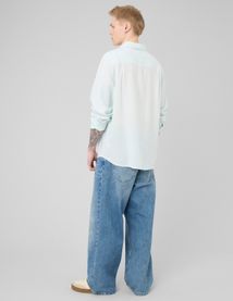 Chemise manches longues viscose lin