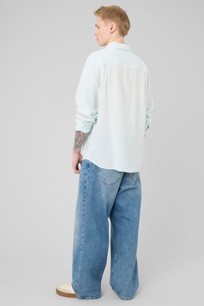 Chemise manches longues viscose lin