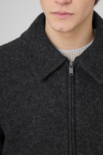 Blouson zippé en laine