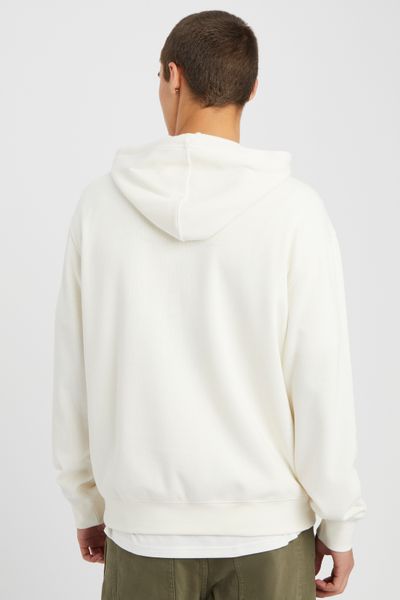 Sweat à capuche matière fantaisie