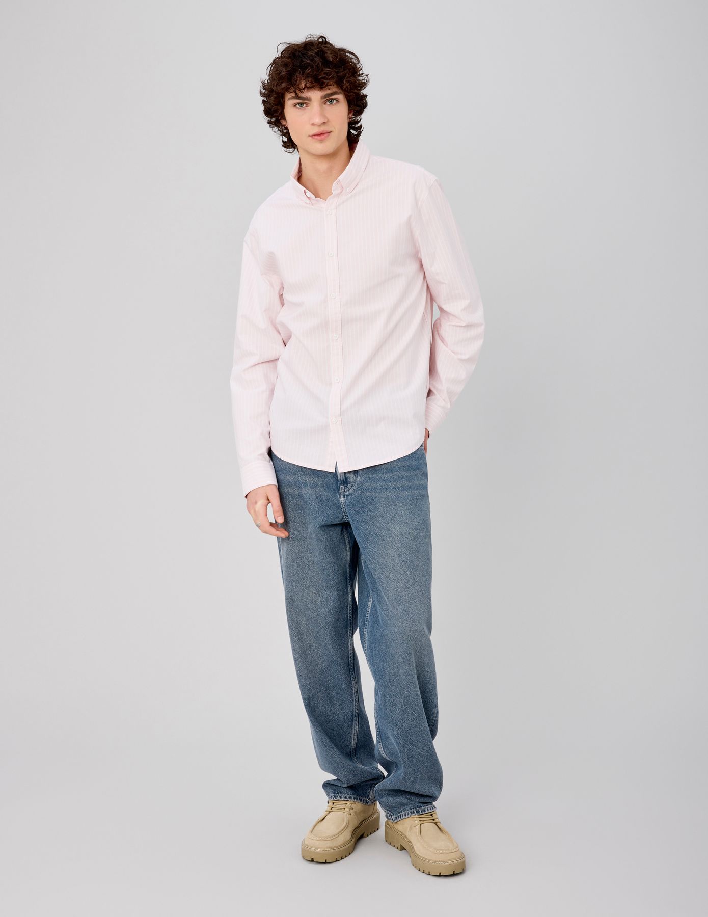 Chemise oxford ray&eacute;e