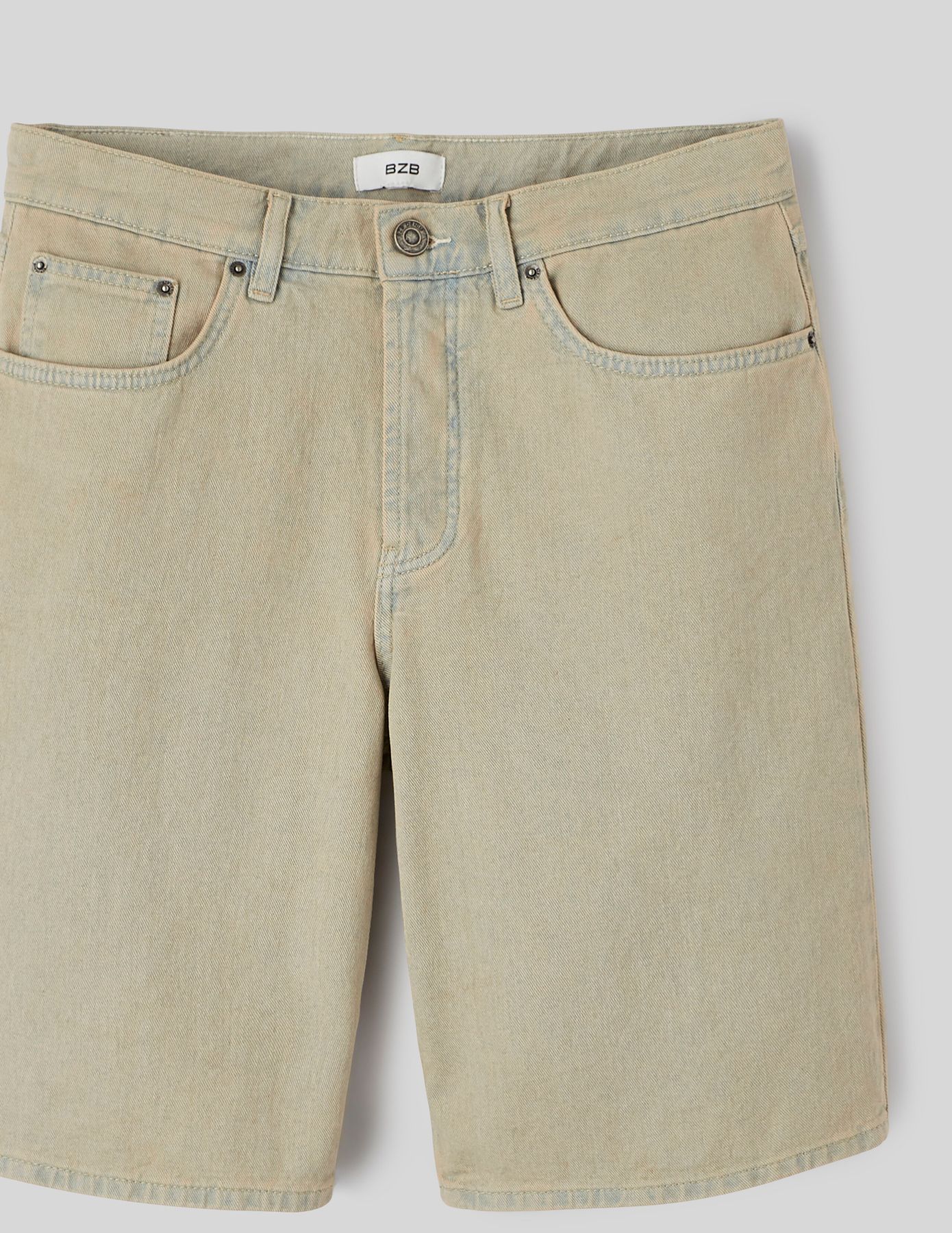 Bermuda en jean surteint