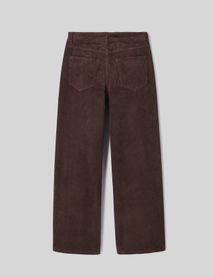 Pantalon wide leg velours
