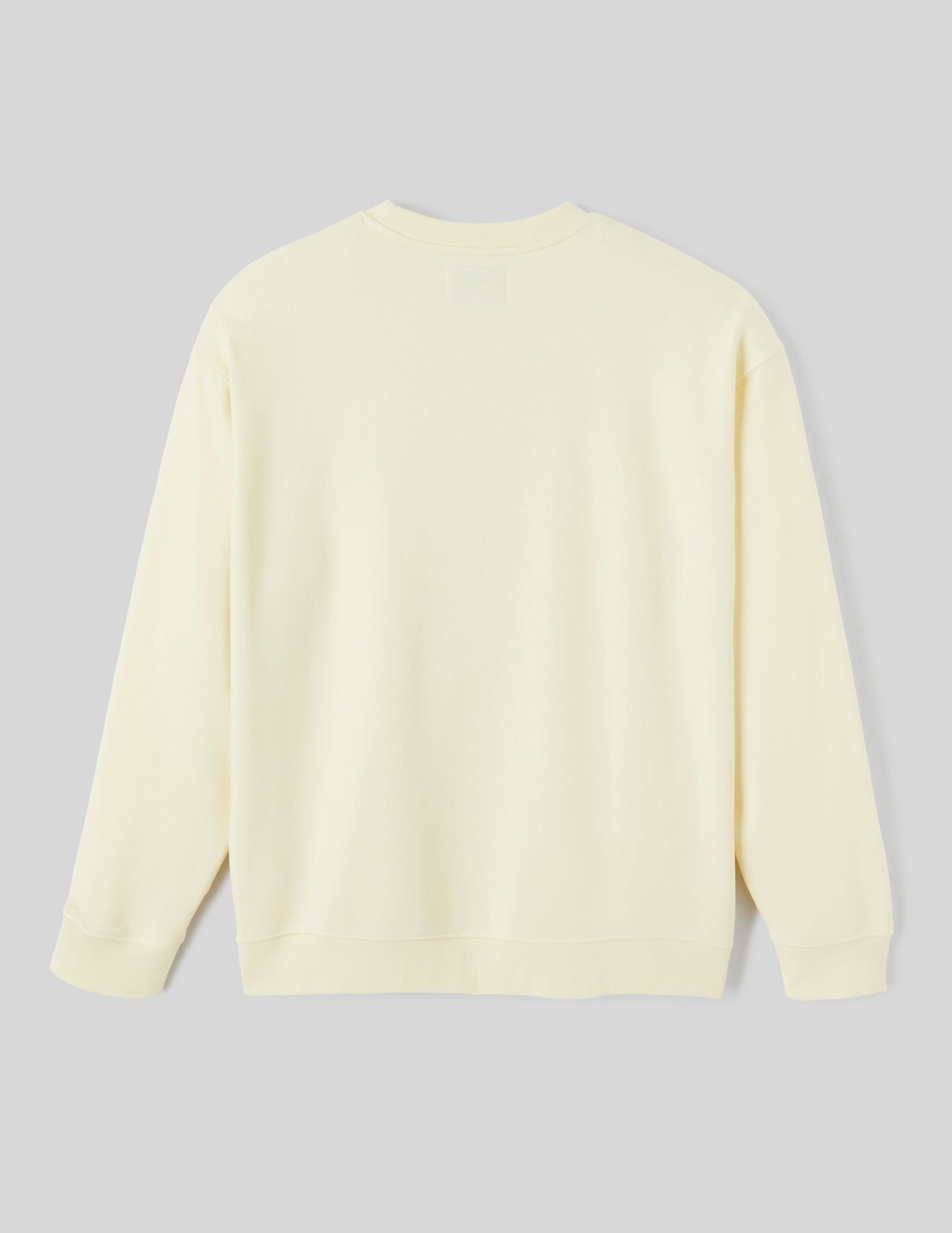 Sweat col rond broderie poitrine