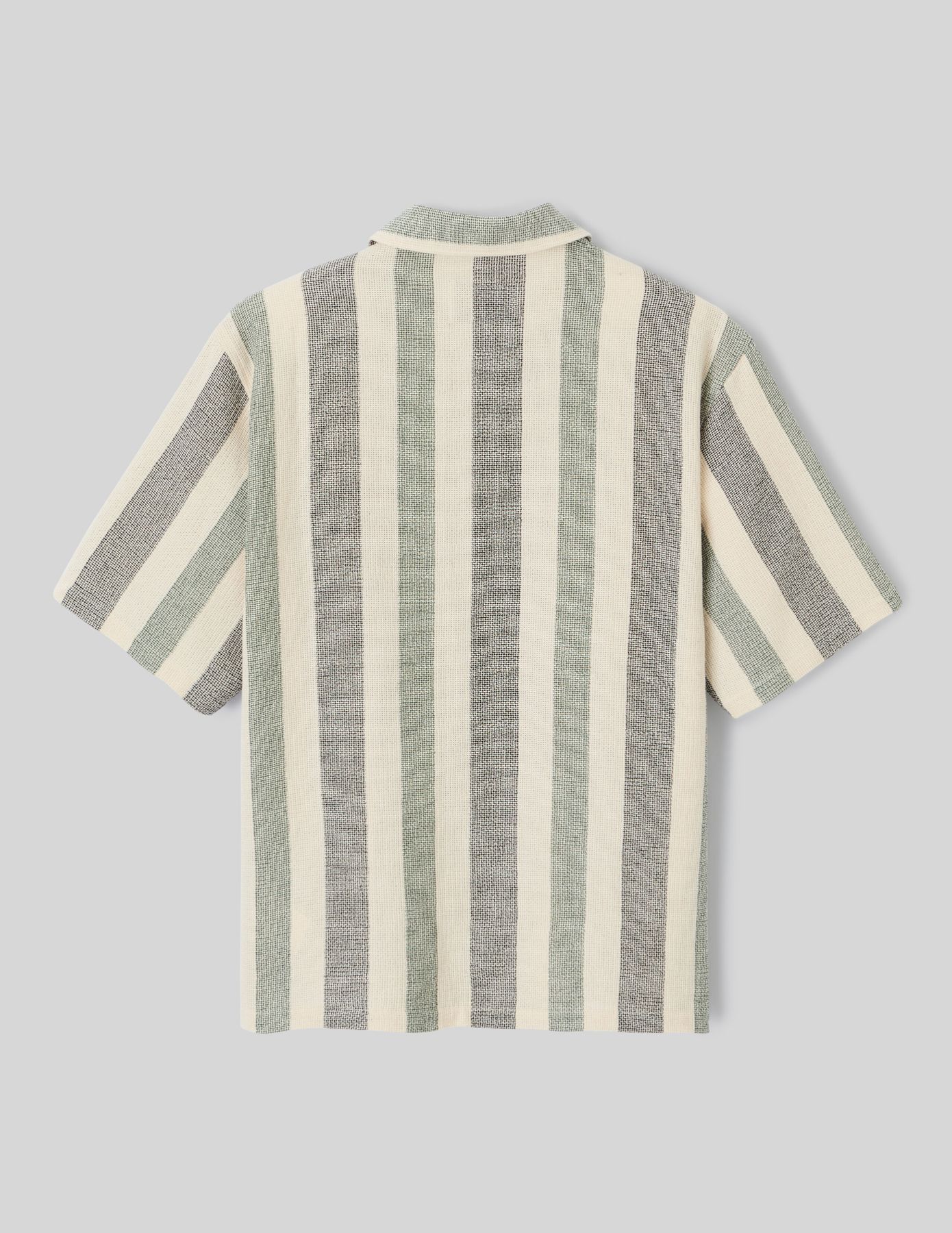 Chemise manches courtes rayée tricot