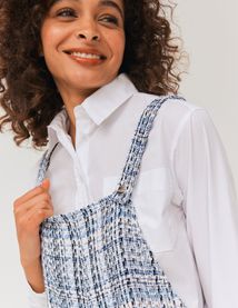 Combinaison short en tweed