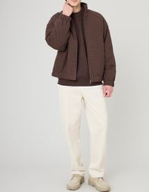 Blouson zipp&eacute; &agrave; carreaux