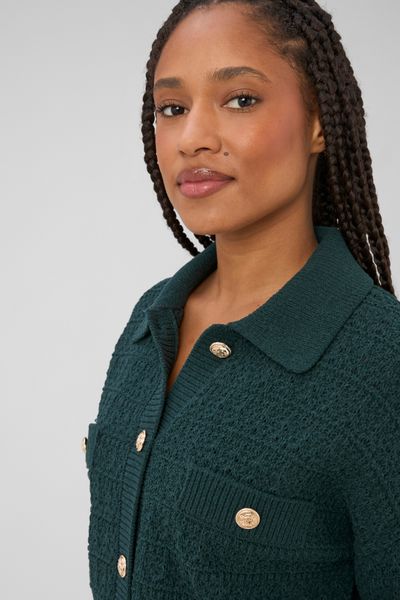 Gilet boutonn&eacute; col polo