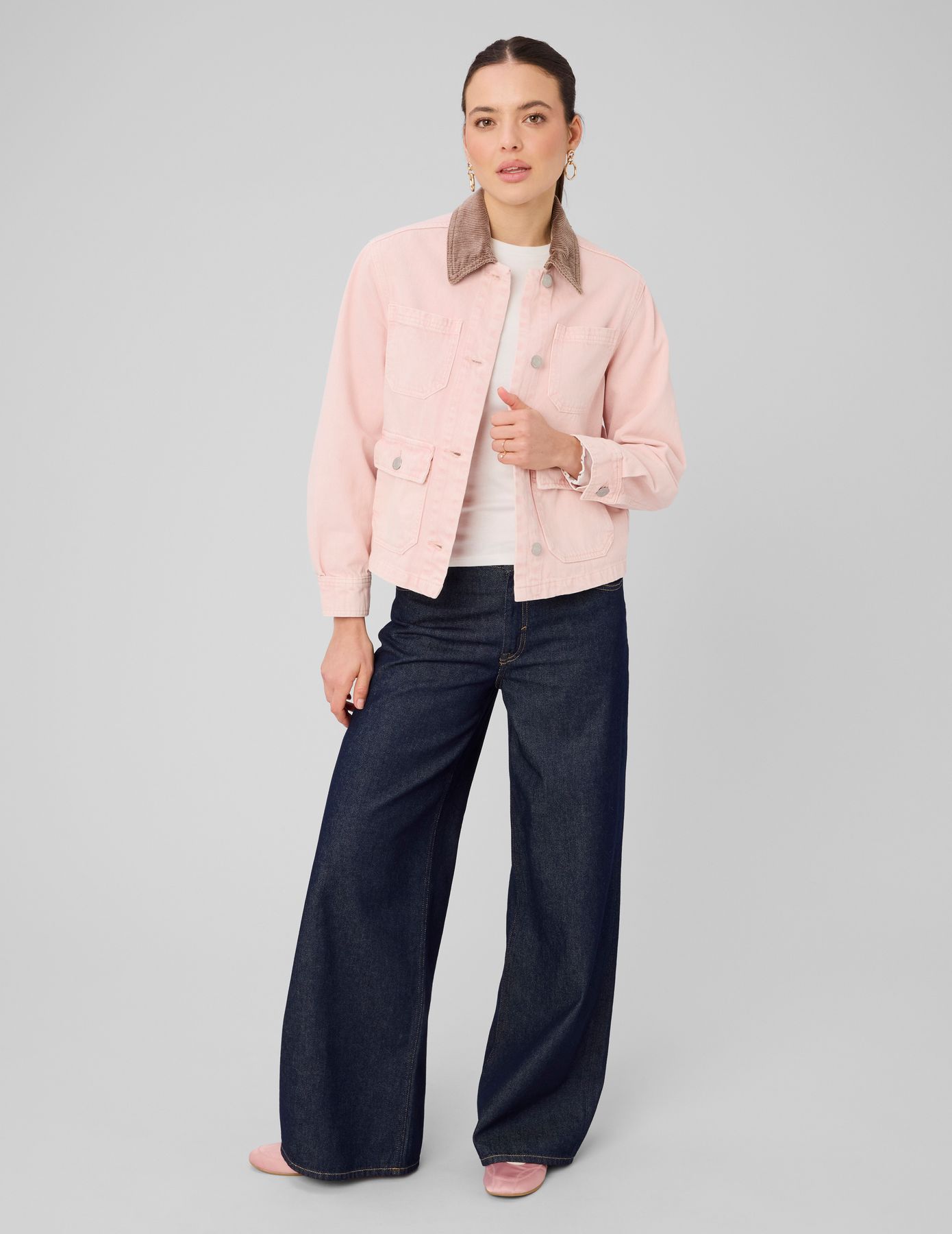 Barn jacket col velours