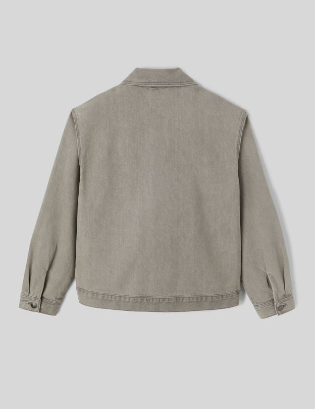 Veste boutonnée en jean