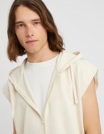 Sweat zippé sans manches