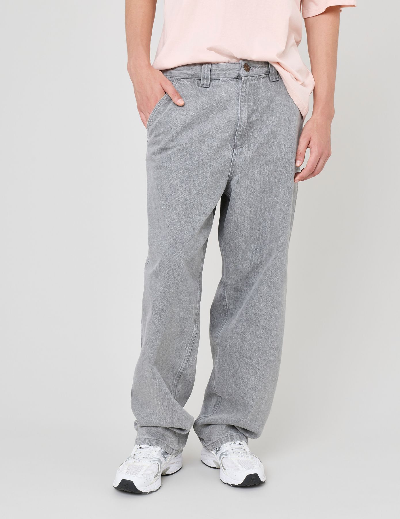 Jean skater gris clair