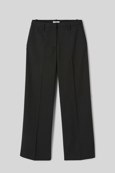 Pantalon city &agrave; strass