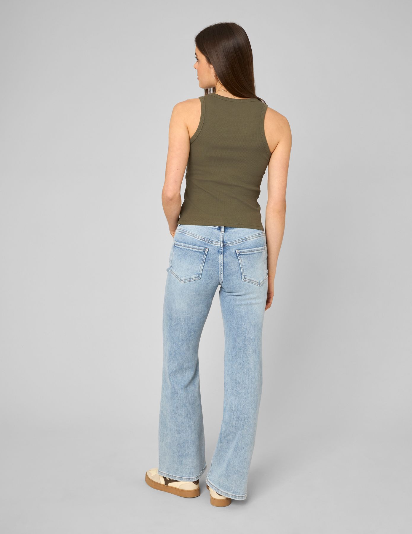 Jean flare taille basse