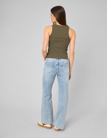 Jean flare taille basse