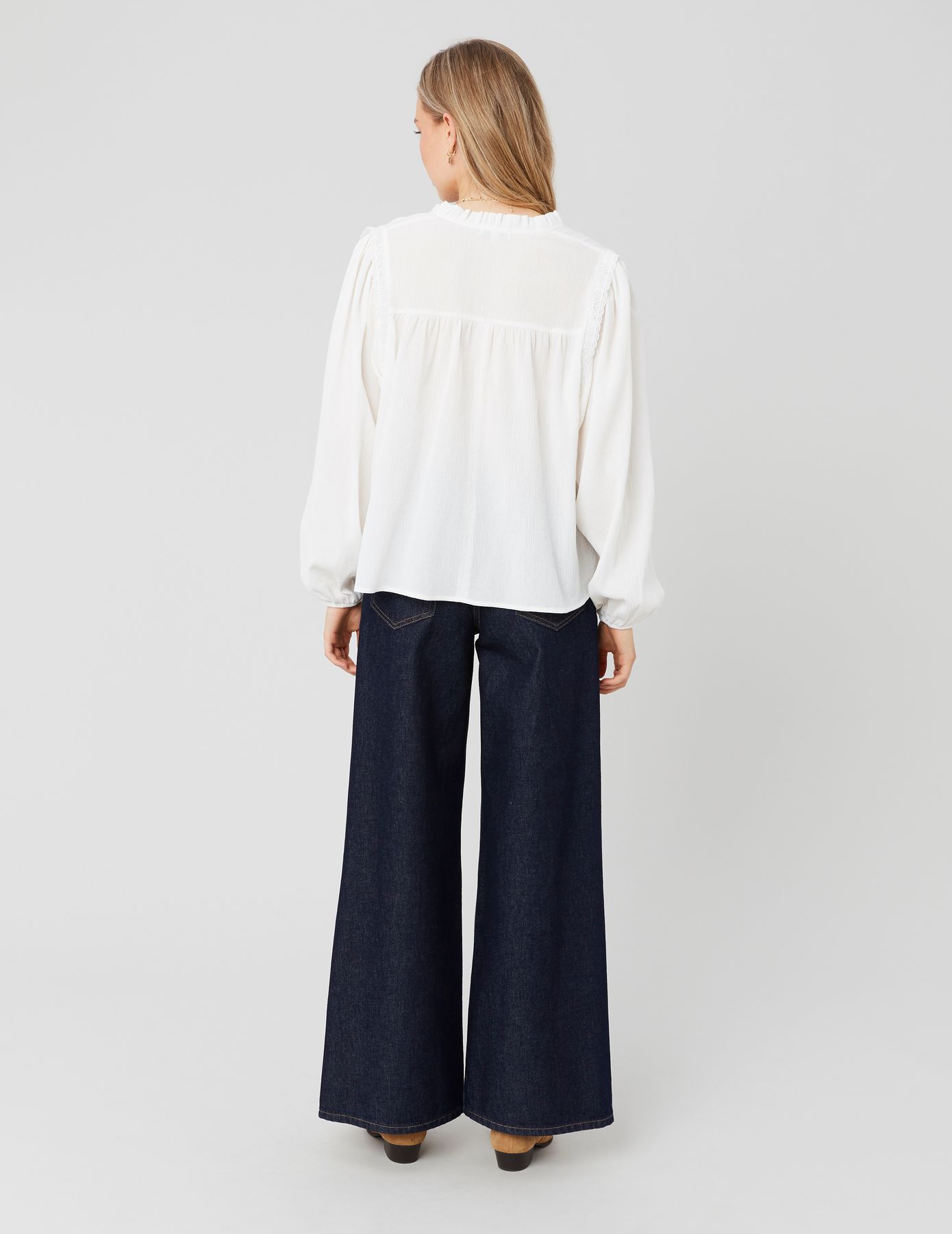 Blouse fluide en crépon