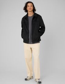 Veste zipp&eacute;e en su&eacute;dine