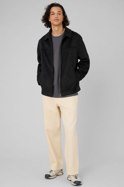 Veste zipp&eacute;e en su&eacute;dine