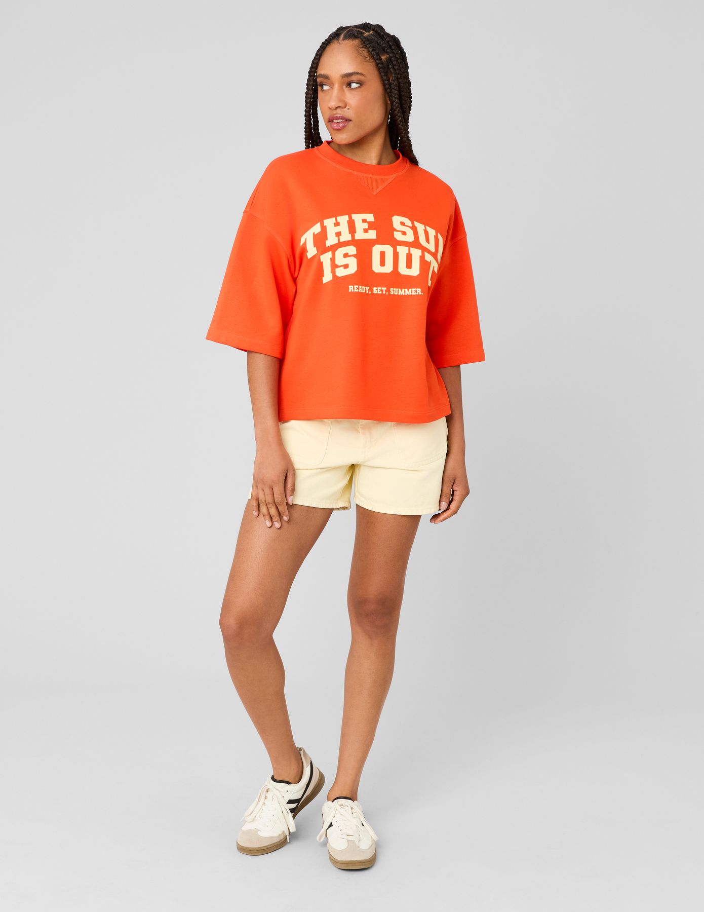 Sweat imprim&eacute; manches courtes