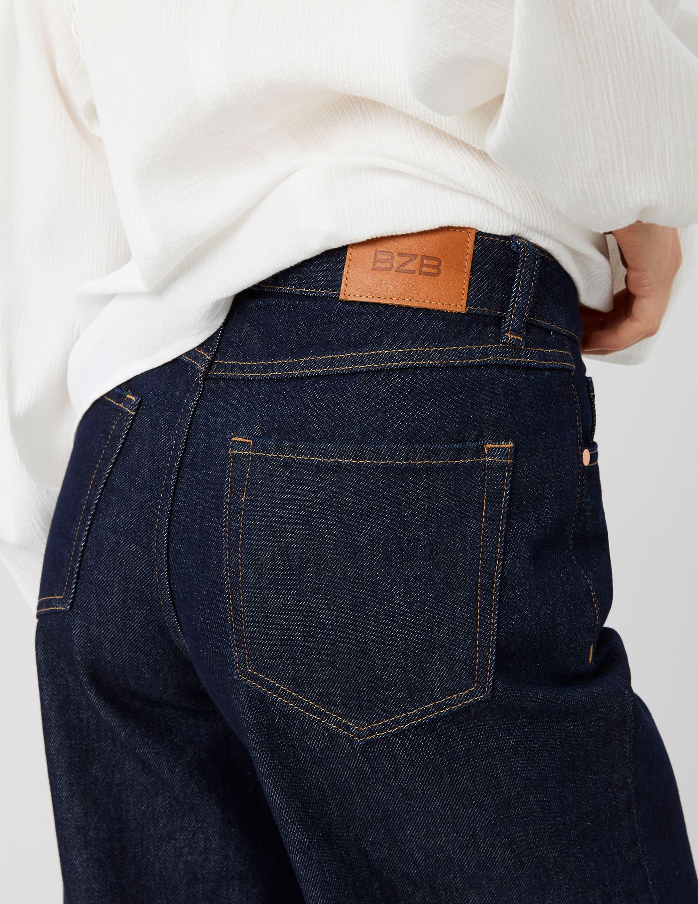 Jean wide leg taille standard