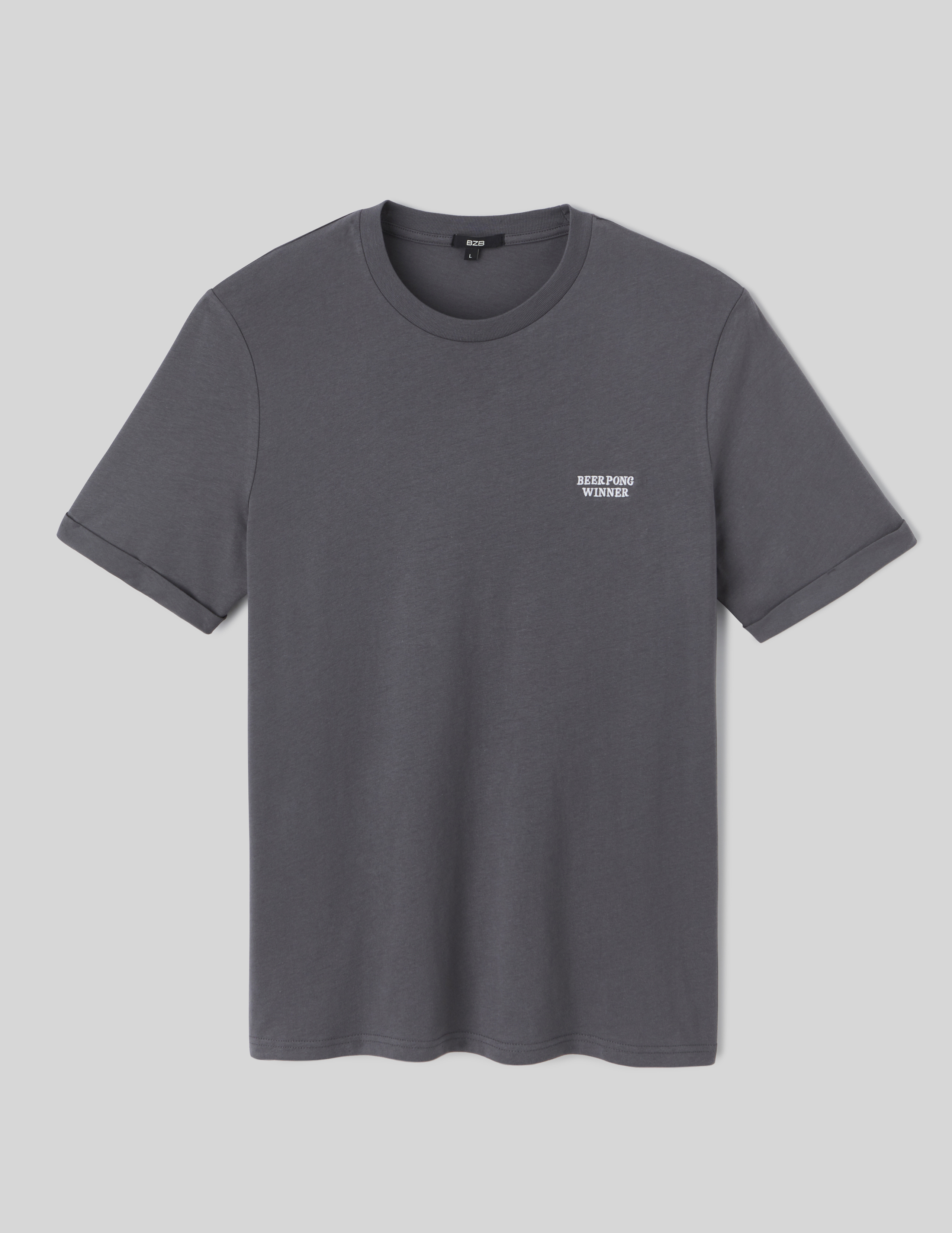 【Paragraph】24SS★ no.020 PARAGRAPH PEEKABOO T SHIRT T-shirt broderie poitrine Gris foncé | BZB