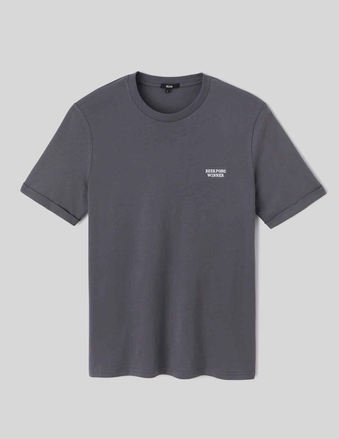 T-shirt broderie poitrine