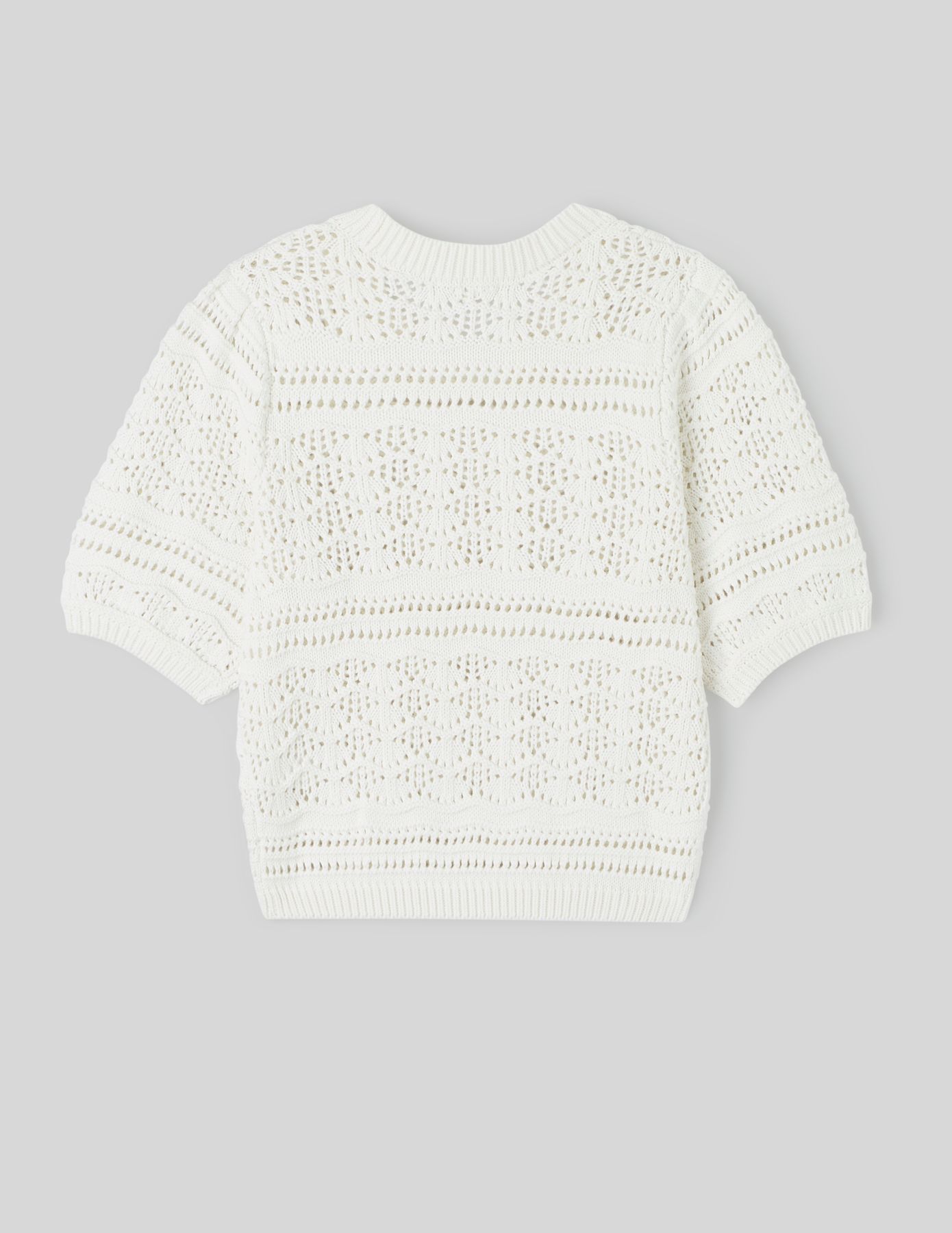Pull manches courtes en crochet