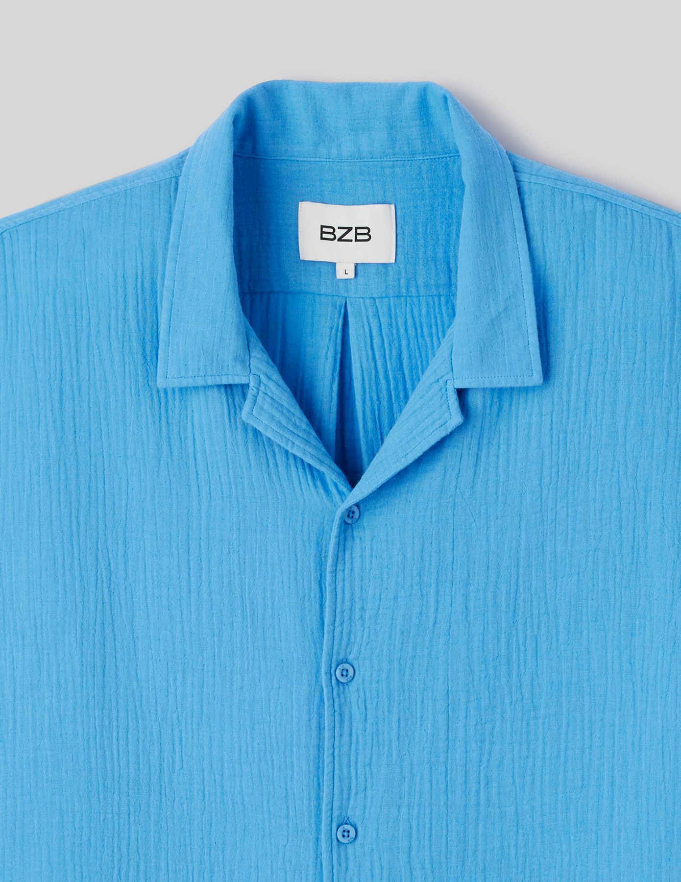 Chemise manches courtes gaze de coton