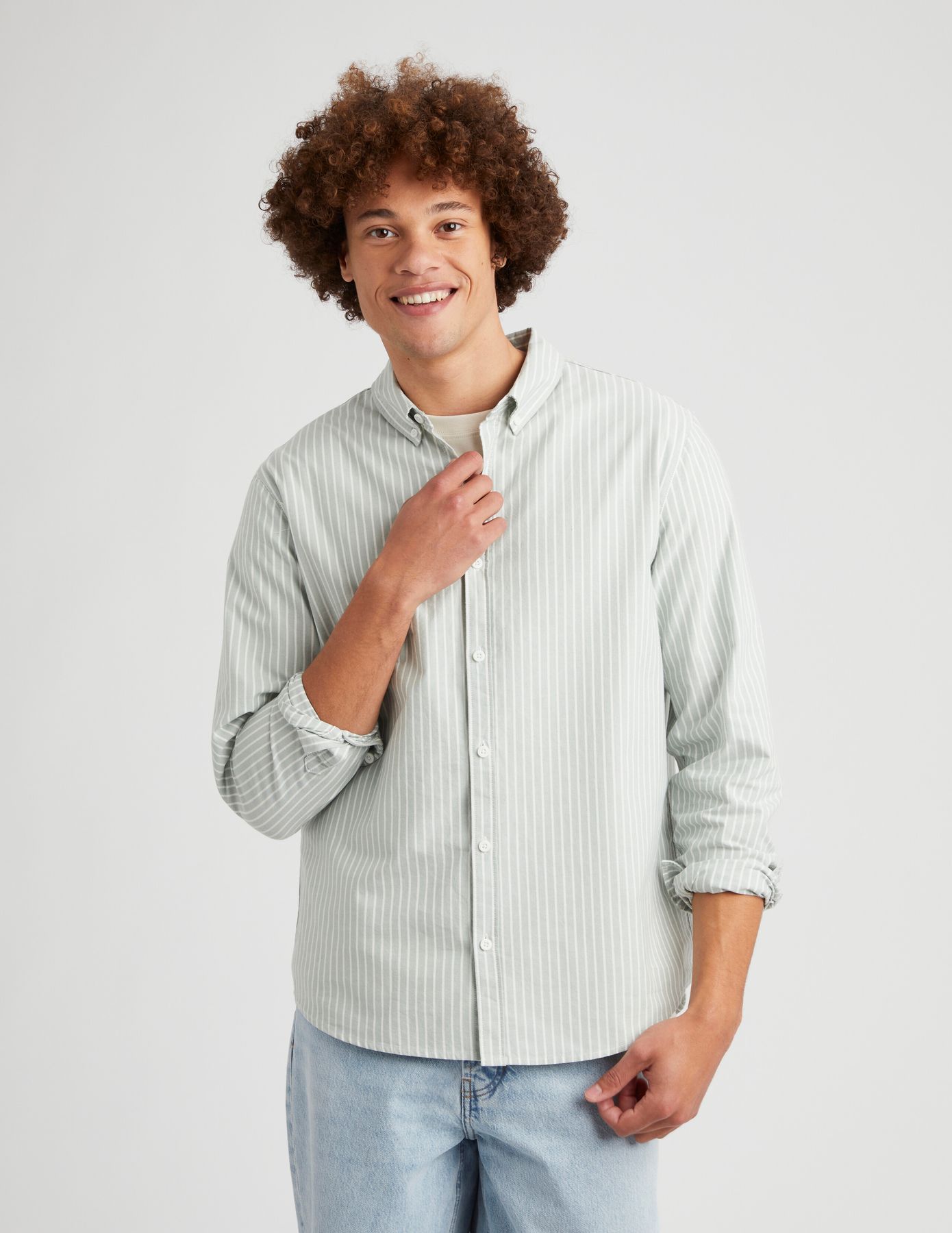 Chemise oxford rayée