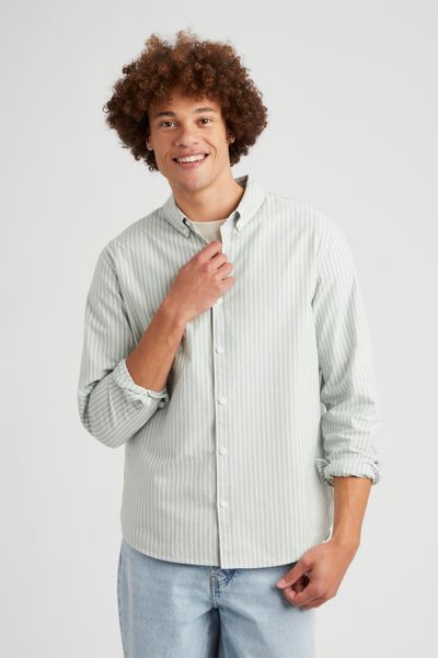 Chemise oxford rayée