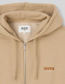 Sweat zipp&eacute; &agrave; capuche