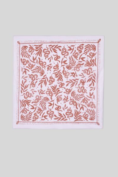 Foulard coton imprimé