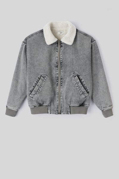 Blouson en jean sherpa