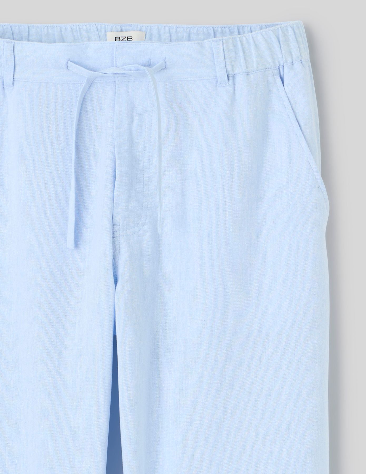 Pantalon de ville fluide viscose lin