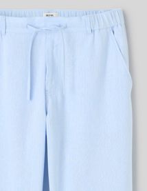 Pantalon de ville fluide viscose lin