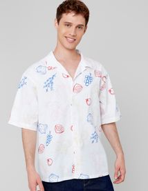 Chemise manches courtes imprimée