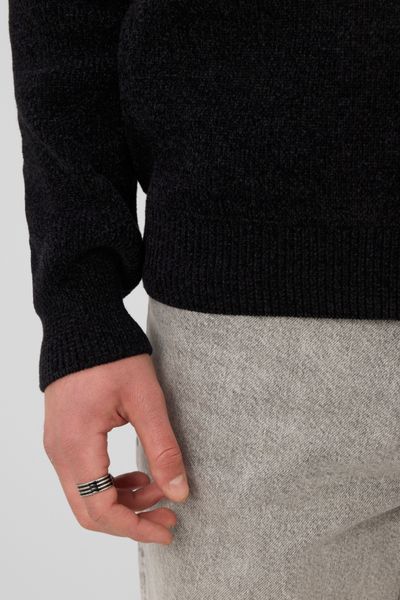 Pull chenille col rond