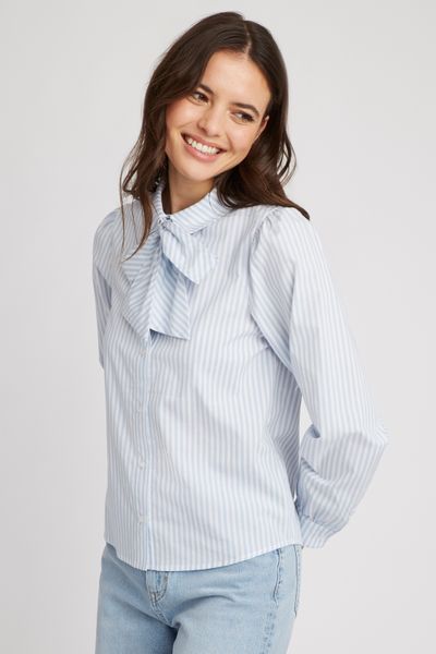 Chemise lavallière rayé