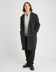 Manteau long en laine