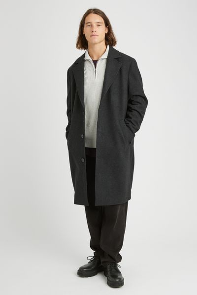 Manteau long en laine