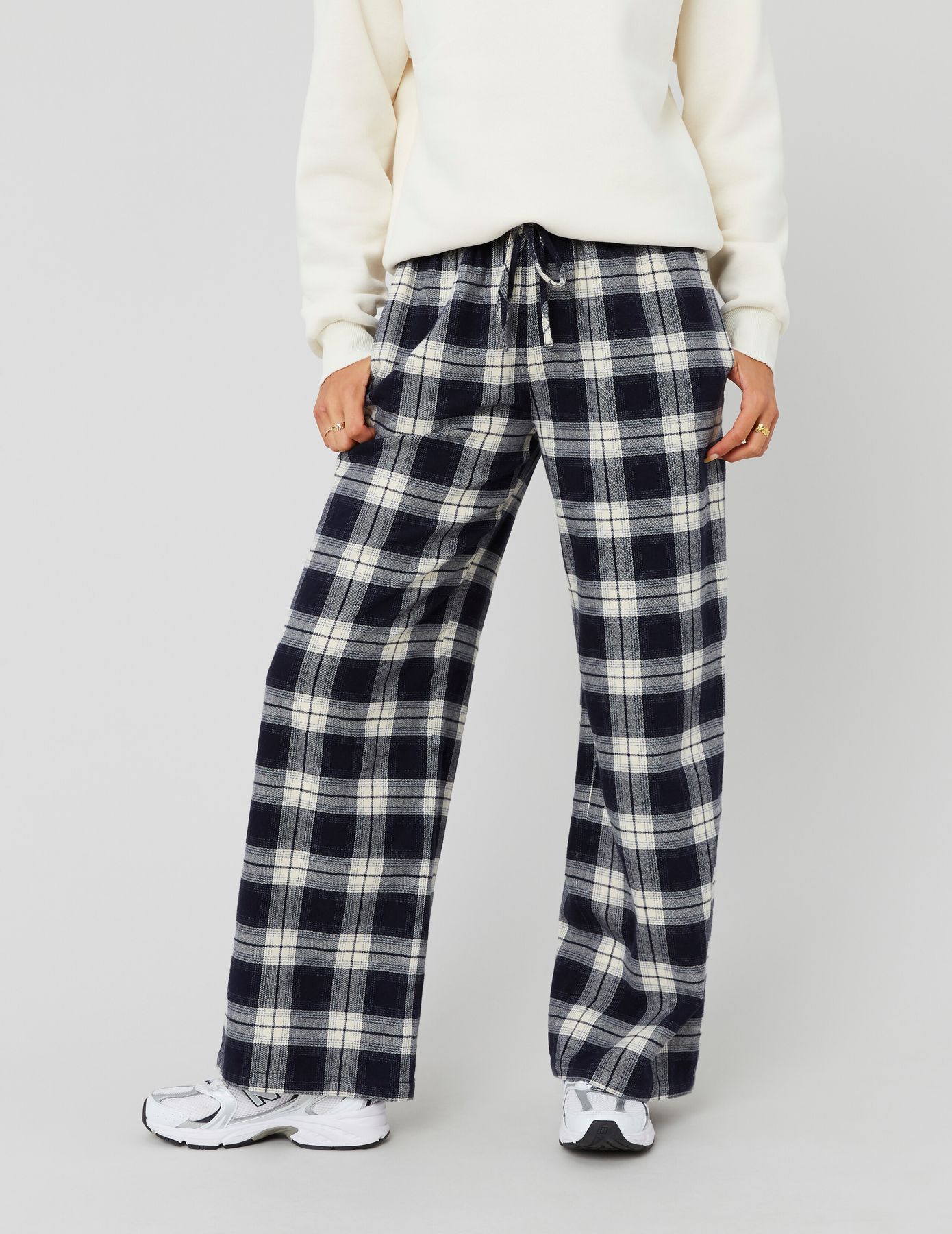 Pantalon &agrave; carreaux