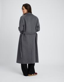 Manteau long en laine