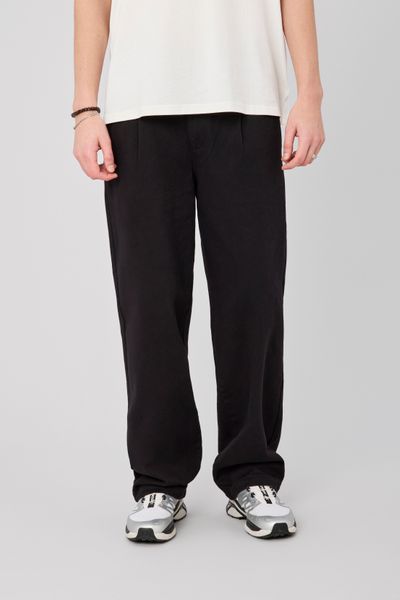 Pantalon droit &agrave; pinces