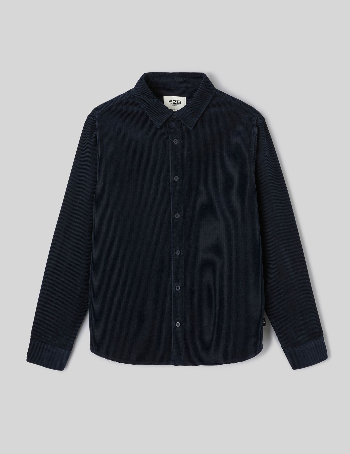 Chemise en velours c&ocirc;tel&eacute;
