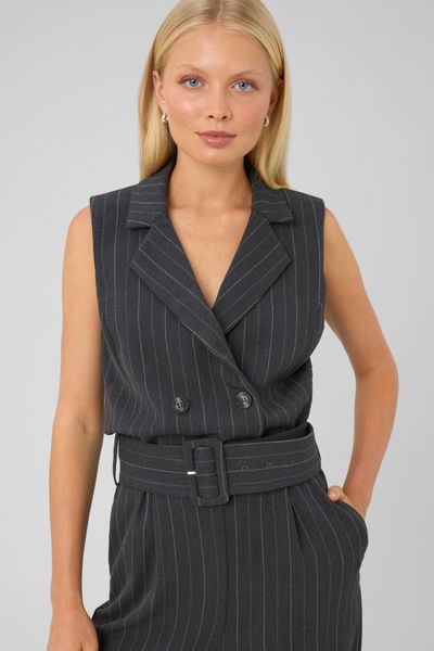Combinaison tailleur ray&eacute;e