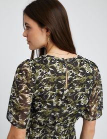 Robe longue imprimée