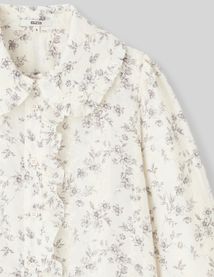 Chemise en broderie anglaise imprimée